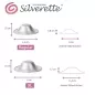 Preview: Silverette Silberhütchen Vergleich regular mit XL